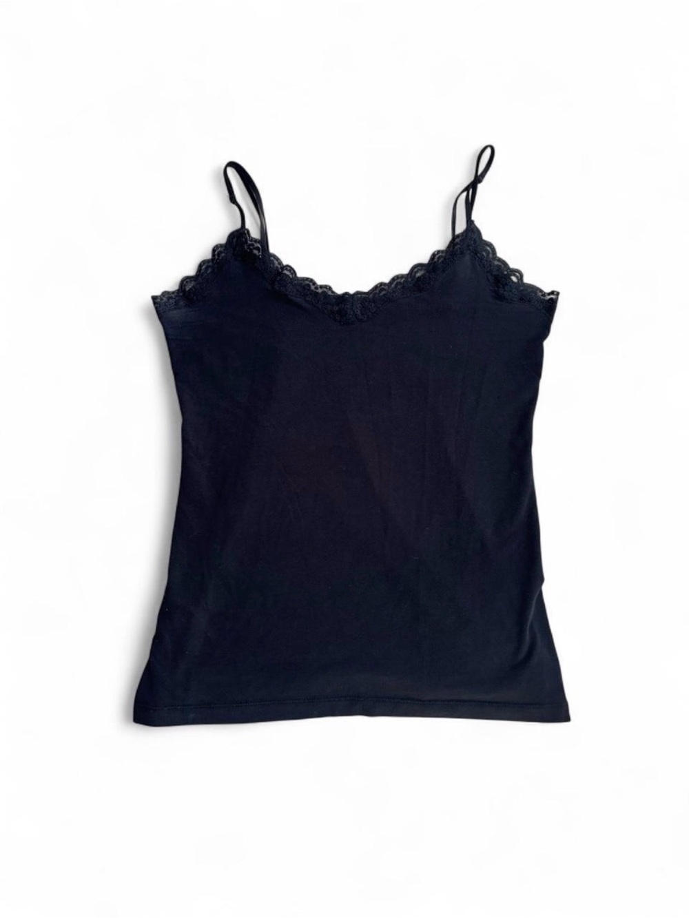 Old Navy Y2K black lace trim cami